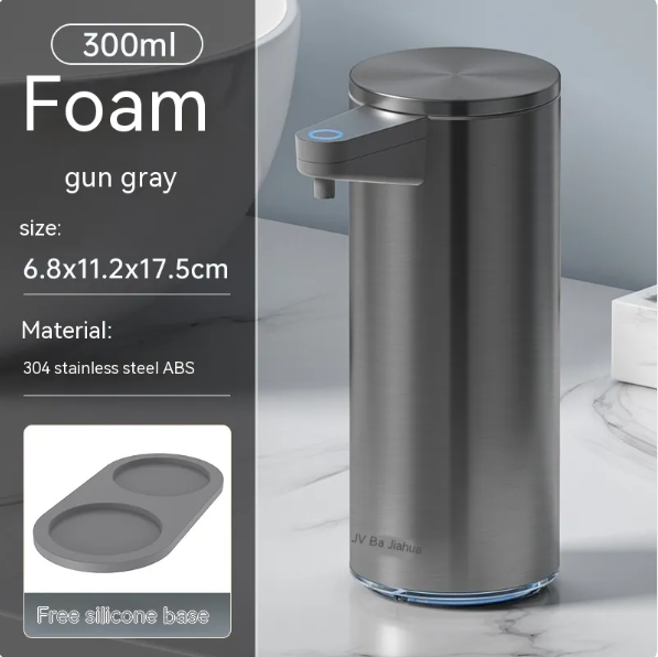 SaniSense Touchless Steel Soap Dispenser – Automatic Motion Sensor Foam & Liquid Soap Dispenser