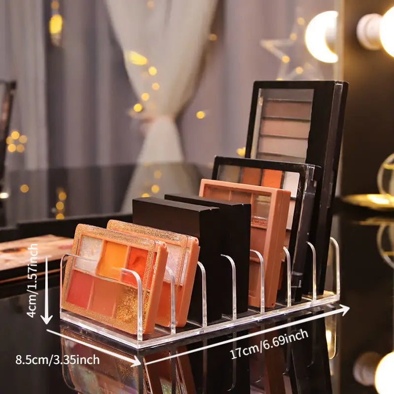 Acrylic Makeup Organizer for Eye Shadow Palette Display