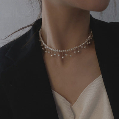 Handmade Freshwater Pearl Choker Necklace for Women
