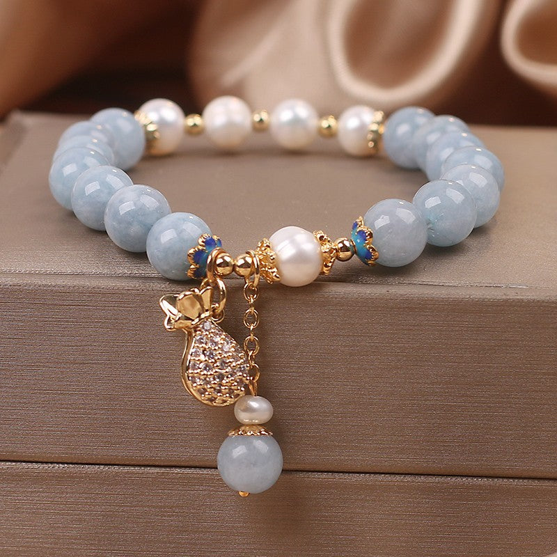 Women’s Colorful Strawberry Crystal Bracelet – Infinity & Maple Leaf Fashion Jewelry