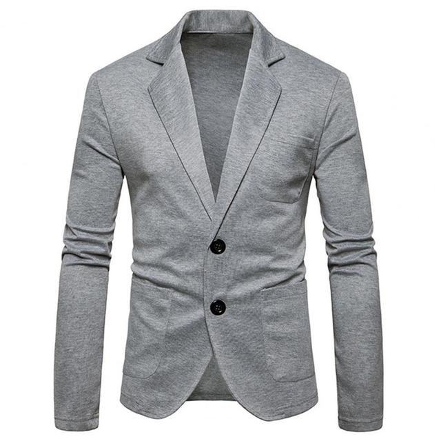 Men’s Slim Fit Knitted Blazer – Cotton Blend Casual Business Jacket, S–2XL