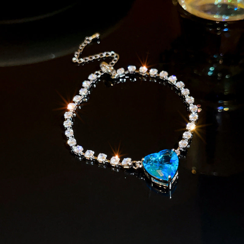 Women’s Adjustable Colorful Zirconia Bracelet – Sparkling Rainbow Fashion Jewelry