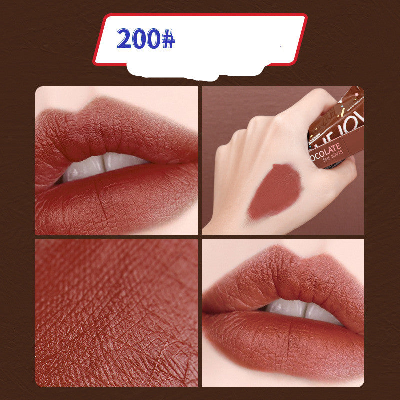 Matte Lip Glaze – Velvety Long-Lasting Lipstick in 8 Shades