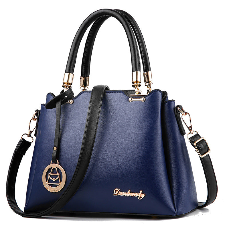 Portable Fashion Tote Bag for Women – Large Capacity PU Shoulder Handbag with Multi-Pocket Organization