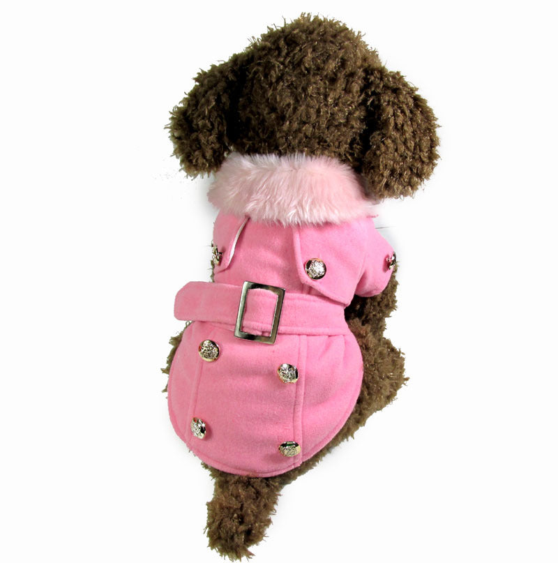 Warm Wool Blend Dog Winter Coat – Cozy Pet Jacket for Cold Weather
