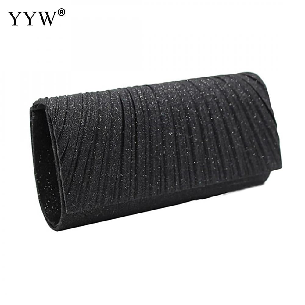 Luxury Glitter Leather Clutch Bag for Women – Sparkling Evening Party Purse with Chain Strap