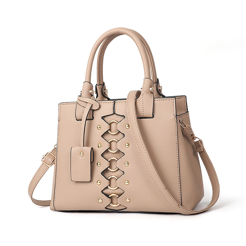 Japanese Style PU Leather Tote Bag for Women – Spacious Autumn & Winter Shoulder Handbag