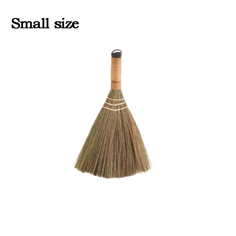 Bamboo Soft-Bristle Broom – Hardwood Floor Hair & Debris Sweeper
