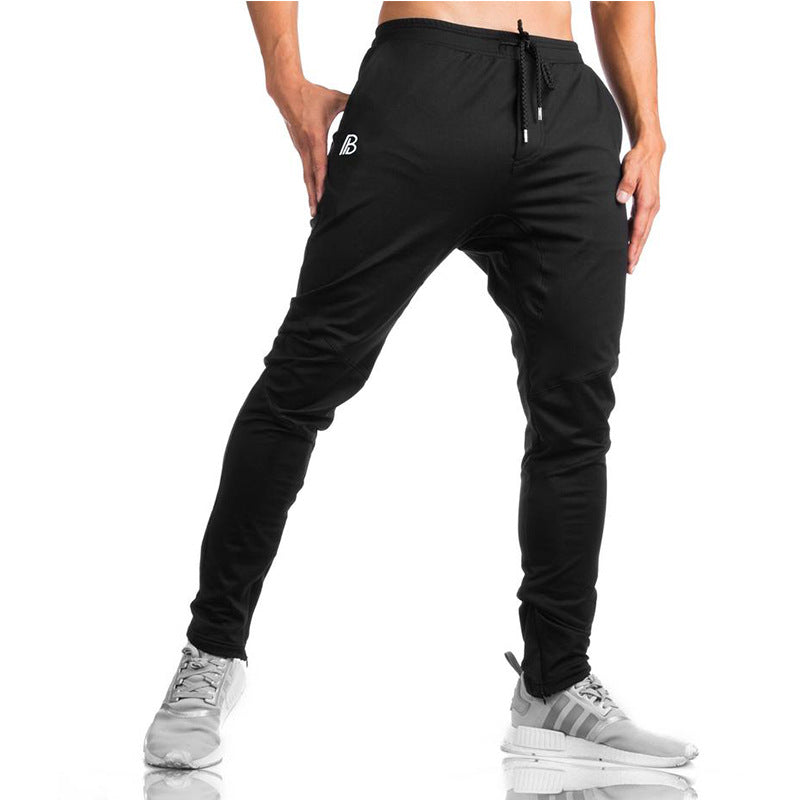 Men’s Cotton Fitness Trousers – Slim Athletic Casual Pants