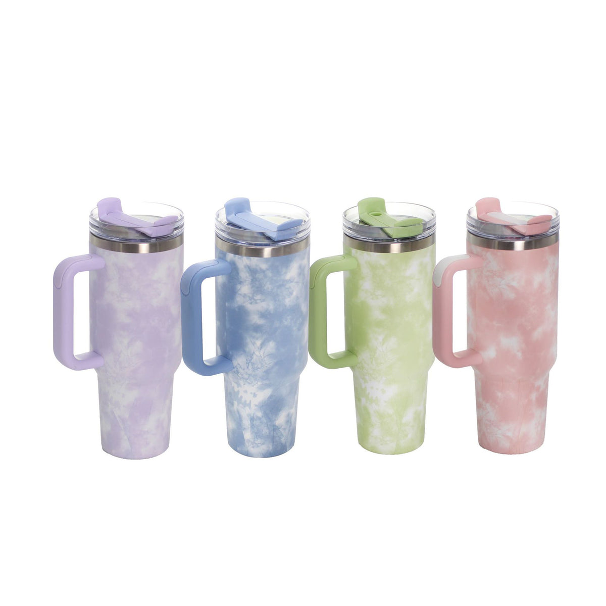 40oz Stainless Steel Travel Mug with Straw & Handle – Insulated 1200ML Tumbler