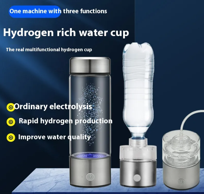 Hydrogen-Rich Water Cup – Portable USB Rechargeable Hydrogen Water Bottle