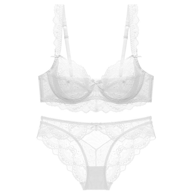 Women’s Plus Size Lace Underwire Bra Set – Supportive Matching Lingerie