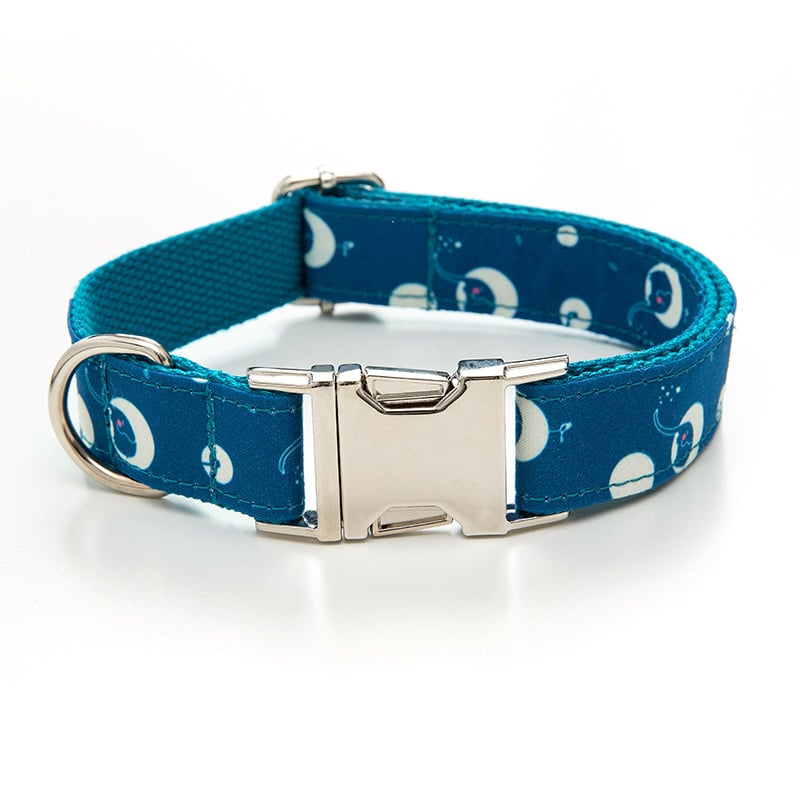 Outdoor Safety Dog Walking Collar – Lightweight Adjustable Polyester Collar for Dogs