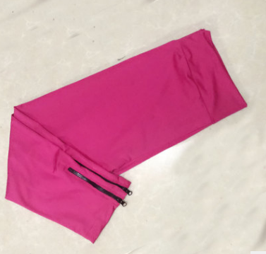 Women’s Zipper 3/4 Sports Leggings – Breathable Nylon Spandex Capri Fitness Pants, S–XXL