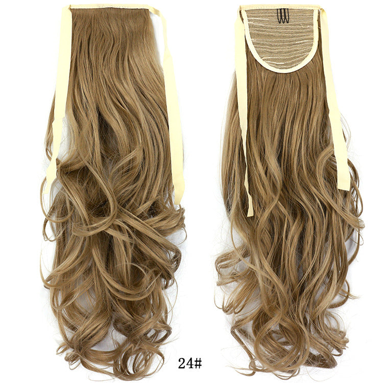 50cm Invisible Ponytail Hair Extension for Women – High-Temperature Silk, 47 Colors