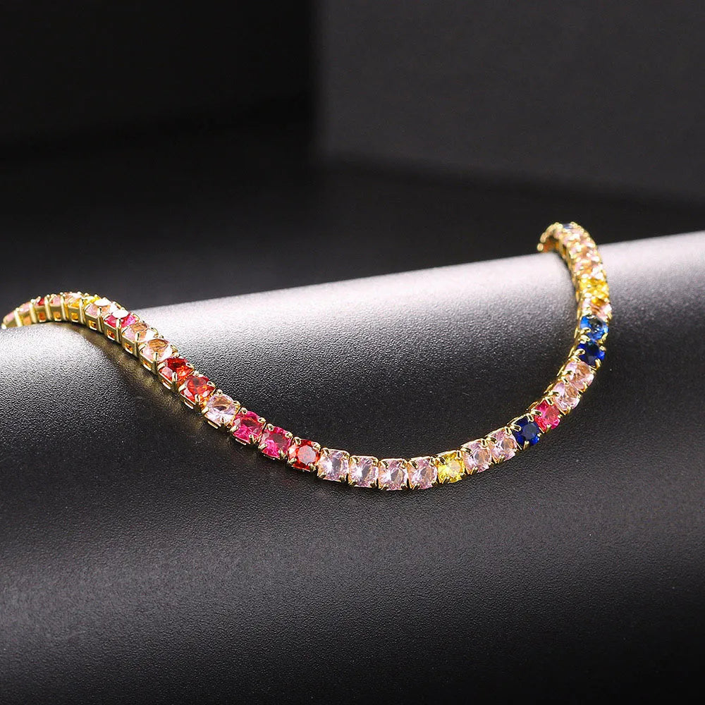 Hip-hop Zircon Tennis Necklace