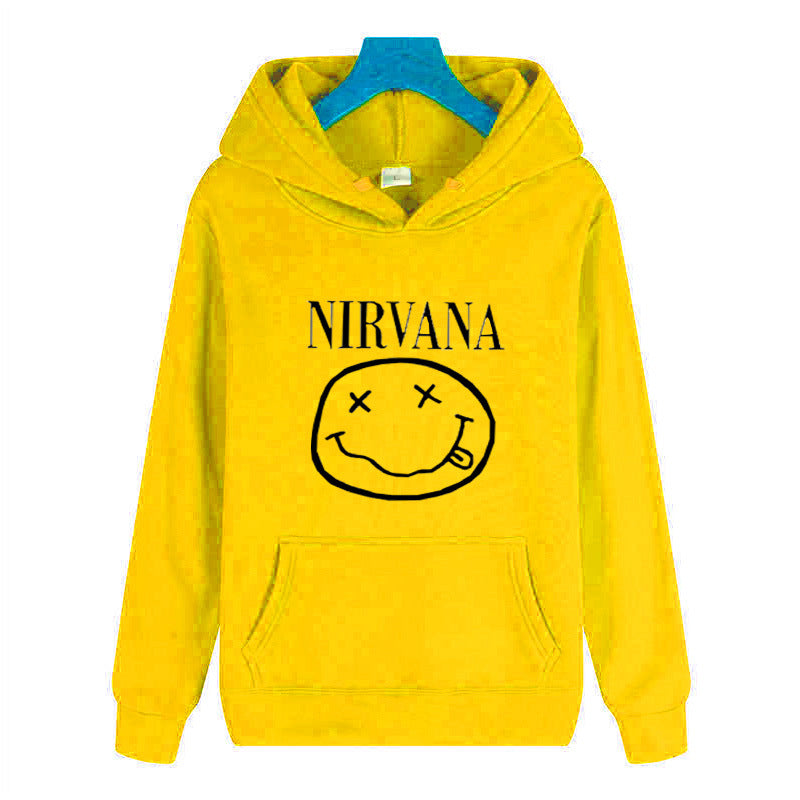 Unisex Trendy Hooded Sweatshirt – Loose-Fit Polyester Pullover Hoodie, 6 Colors, S–3XL