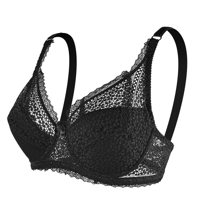 Plus Size Lace Underwire Bra for Women – Full Coverage Supportive Lingerie