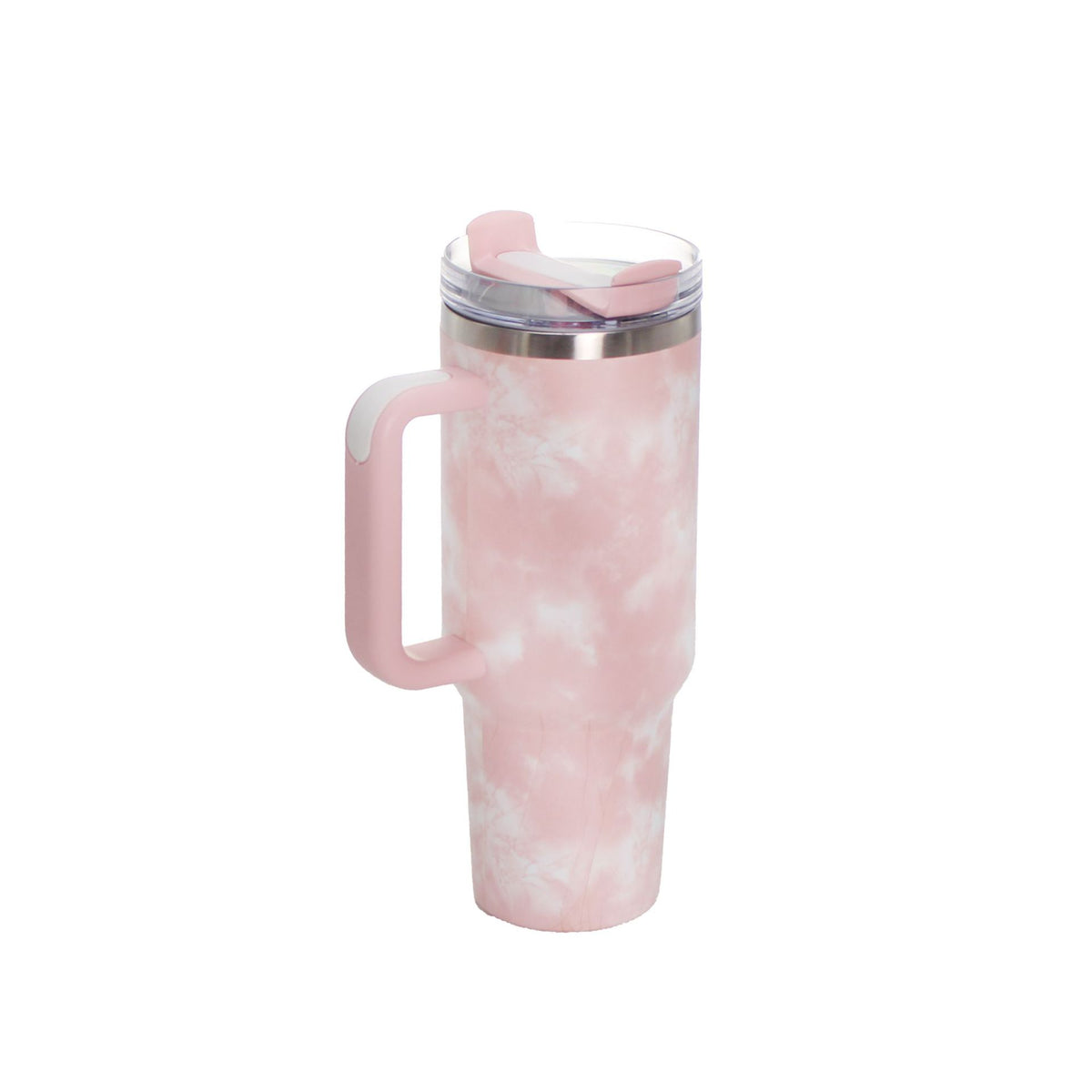 40oz Stainless Steel Travel Mug with Straw & Handle – Insulated 1200ML Tumbler