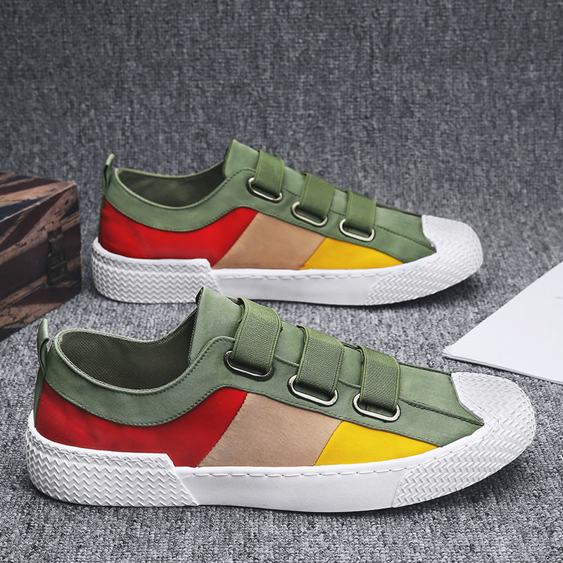 Men’s Breathable Canvas Loafers – Lightweight Casual Slip-On Sneakers