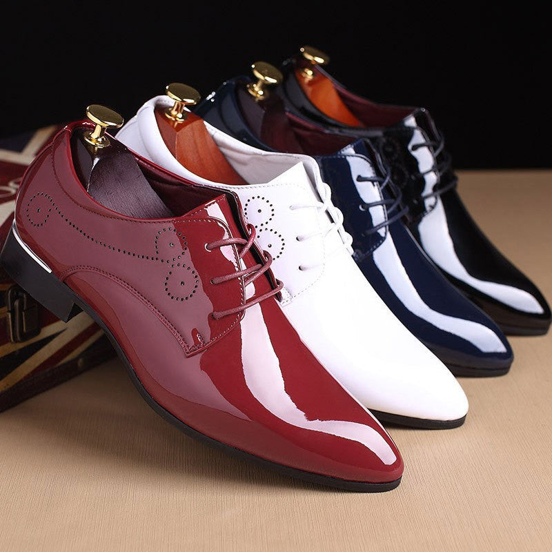Men’s Leather Business Casual Shoes – Classic Dress Footwear