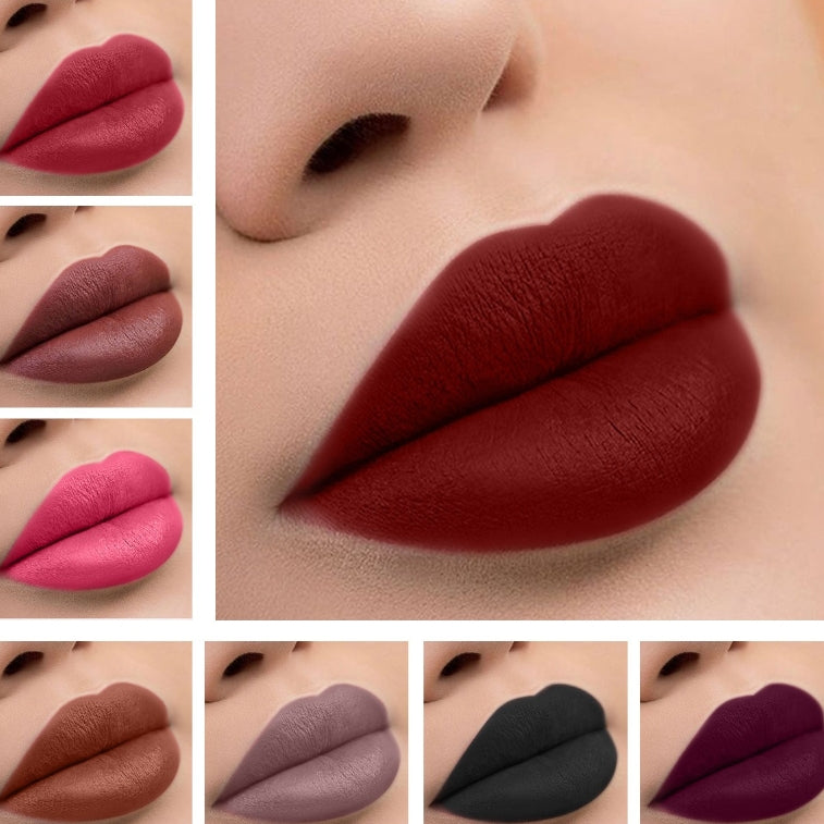 12-Color Waterproof Matte Liquid Lipstick Set