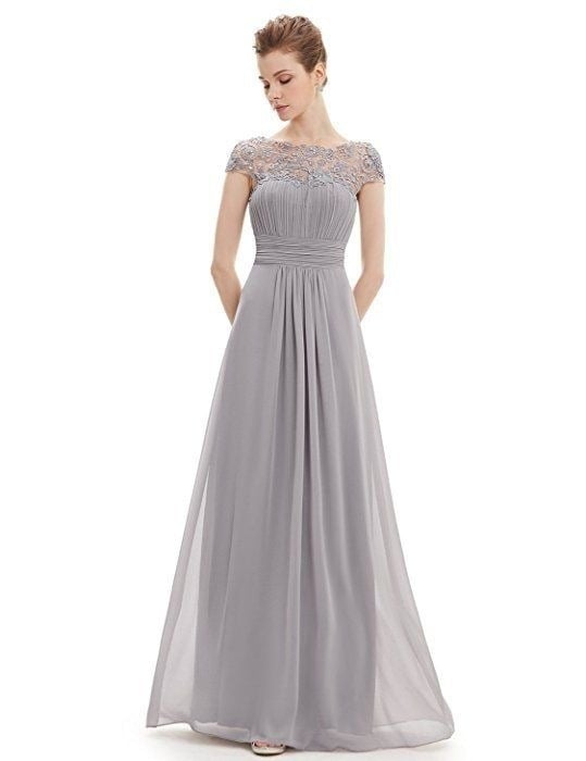 Elegant Backless Lace Maxi Dress – Women’s Formal Evening Party Dress