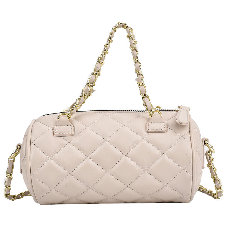 Summer Fashion Messenger Bag for Women – Frosted PVC Small Platinum Shoulder Bag with Hook Opening