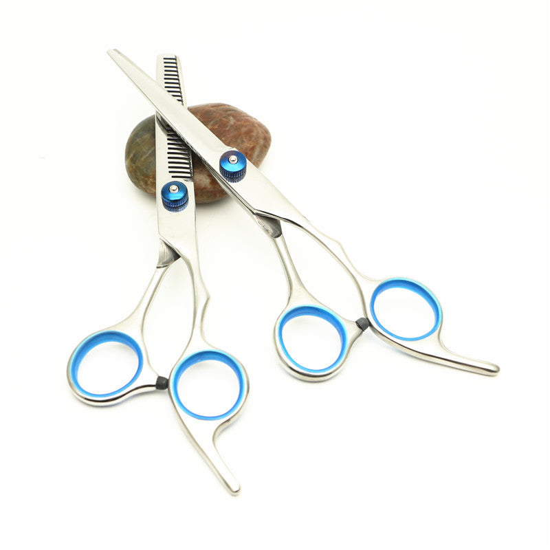 Professional Dog Grooming Tool Set – Stainless Steel Comb & Scissors Kit with Storage Bag