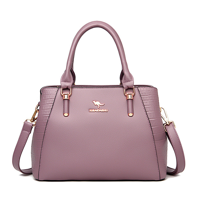 Fashionable Large Capacity Tote Bag for Women – Soft PU Crossbody & Shoulder Bag with Phone Pocket