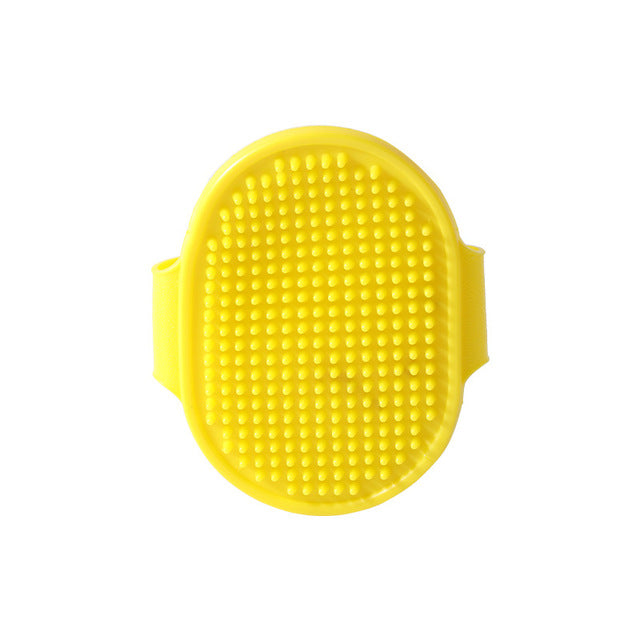 Soft Rubber Pet Grooming Massage Brush – Dog & Cat Bathing & Shedding Comb