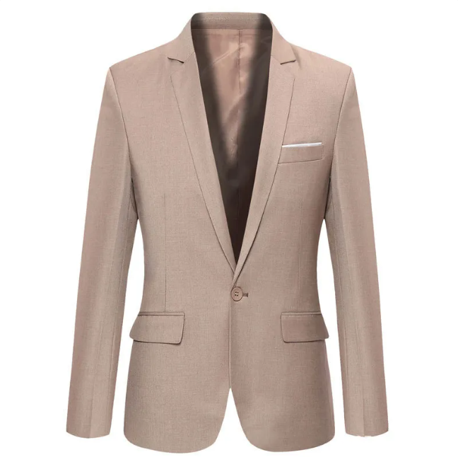 Men’s Tailored Slim-Fit Cotton Casual Blazer – Smart Casual Jacket, S–6XL