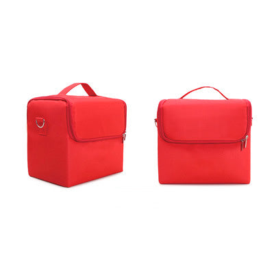 Oxford Makeup Case – Portable Beauty Tool Organizer & Cosmetic Travel Bag
