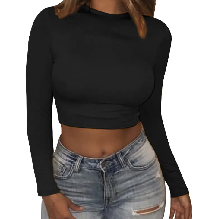 Women’s Trend Fit Crop Top – Stylish Casual Summer T-Shirt
