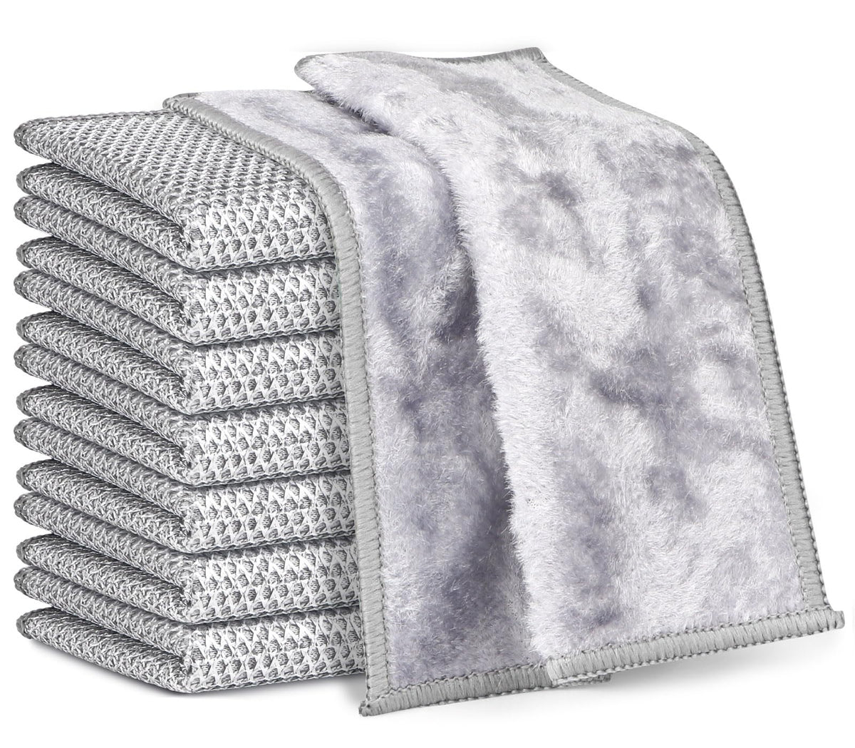 AIDEA Multipurpose Wire Dishwashing Rags – 8-Pack Dual-Sided Non-Scratch Scrubbers