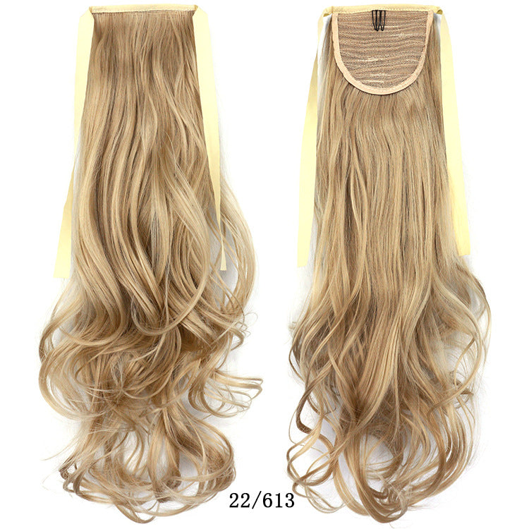 50cm Invisible Ponytail Hair Extension for Women – High-Temperature Silk, 47 Colors
