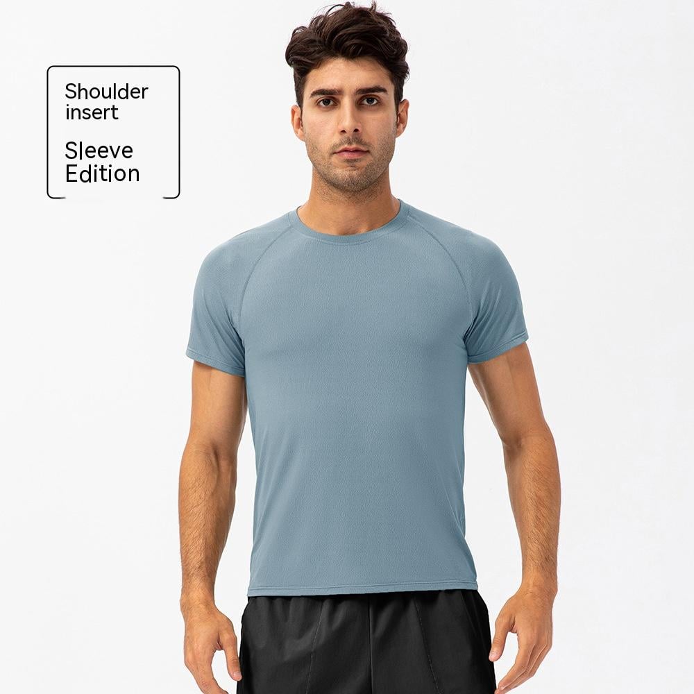 Men’s Quick-Dry Breathable Fitness T-Shirt – Loose Fit Nylon Spandex Running & Workout Tee, S–XXL