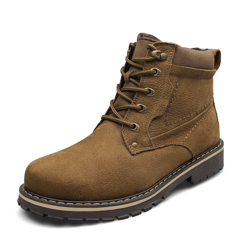 Men’s Winter Martin Boots – Warm Fleece-Lined Casual Footwear