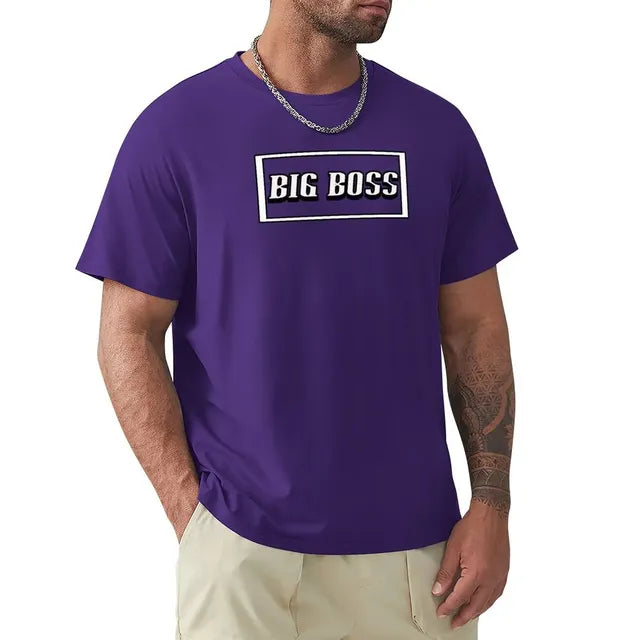 Big Boss Box Design Men’s Stretch T-Shirt – Casual Graphic Tee, S–4XL