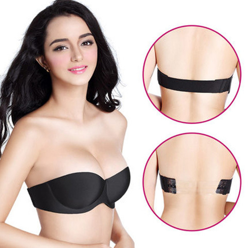 Strapless Glossy Invisible Bra for Women – Seamless Backless Adhesive Bra