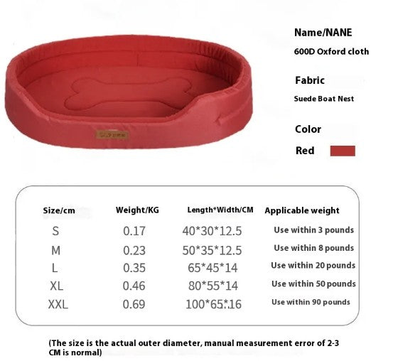 Polar Fleece Waterproof Dog Bed – Reversible 600D Oxford Outdoor Pet Mat