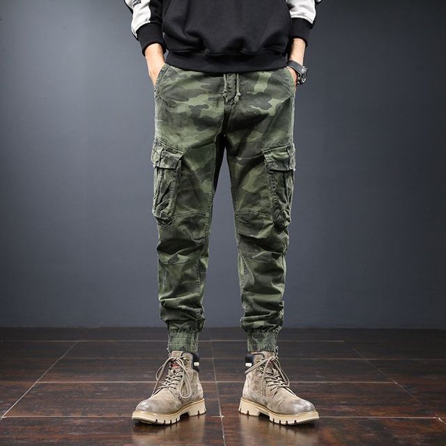 Men’s Cargo Tactical Pants – Casual Multi-Pocket Utility Trousers