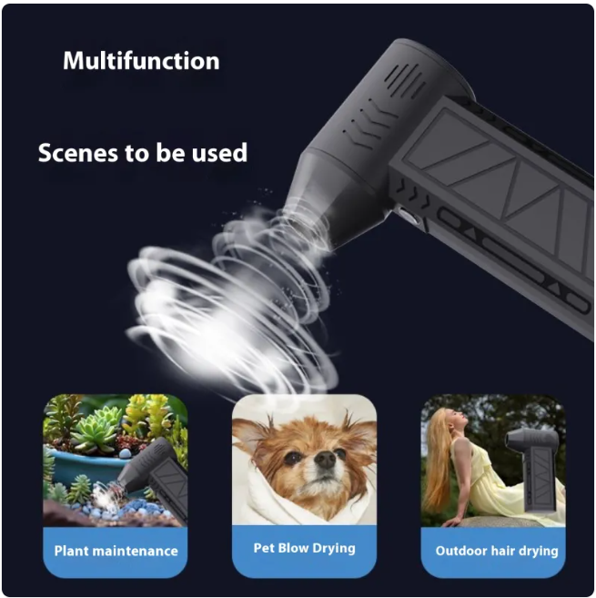 Swift Air Mini High-Speed Hair Dryer & Dust Blower – Compact 2-in-1 Portable Air Blower
