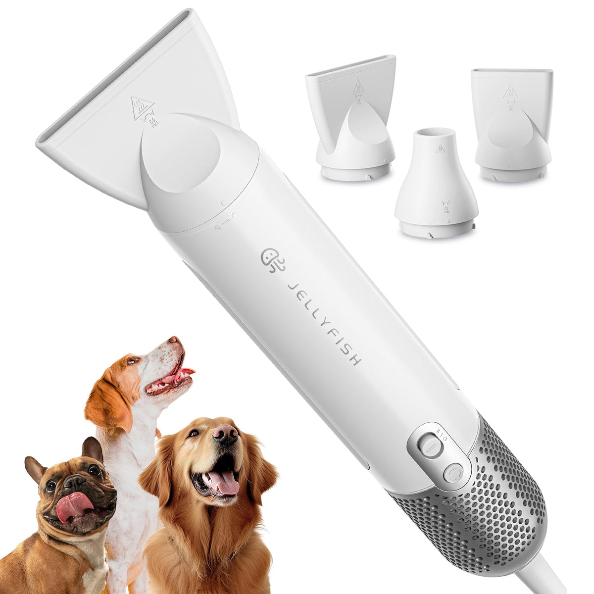 Jellyfish Dog Dryer – Handheld High-Velocity Pet Grooming Blow Dryer