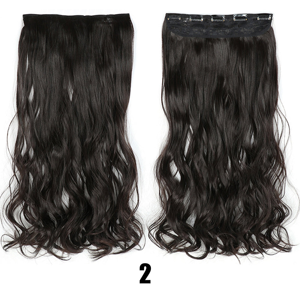 56cm Big Wavy Long Curly Hair Extensions for Women – Lightweight Natural-Look Synthetic Hair