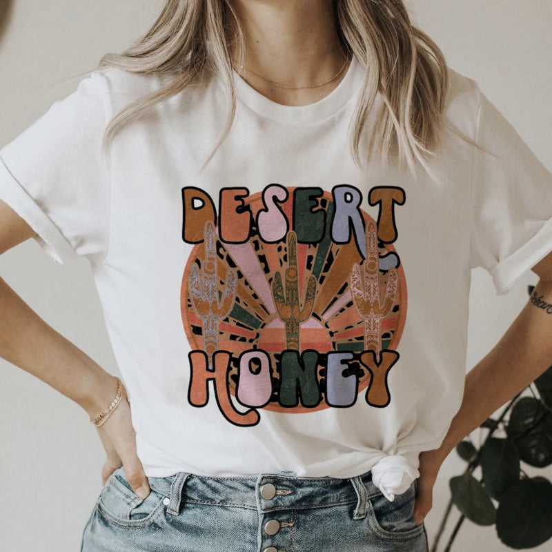 Women’s 90s Smile Letter Graphic T-Shirt – Retro Casual Short Sleeve Tee