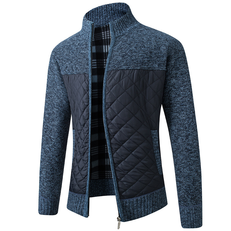 Men’s Urban Stripe Zip Sweater – Casual Striped Zip-Up Knit Pullover, 5 Colors, S–3XL