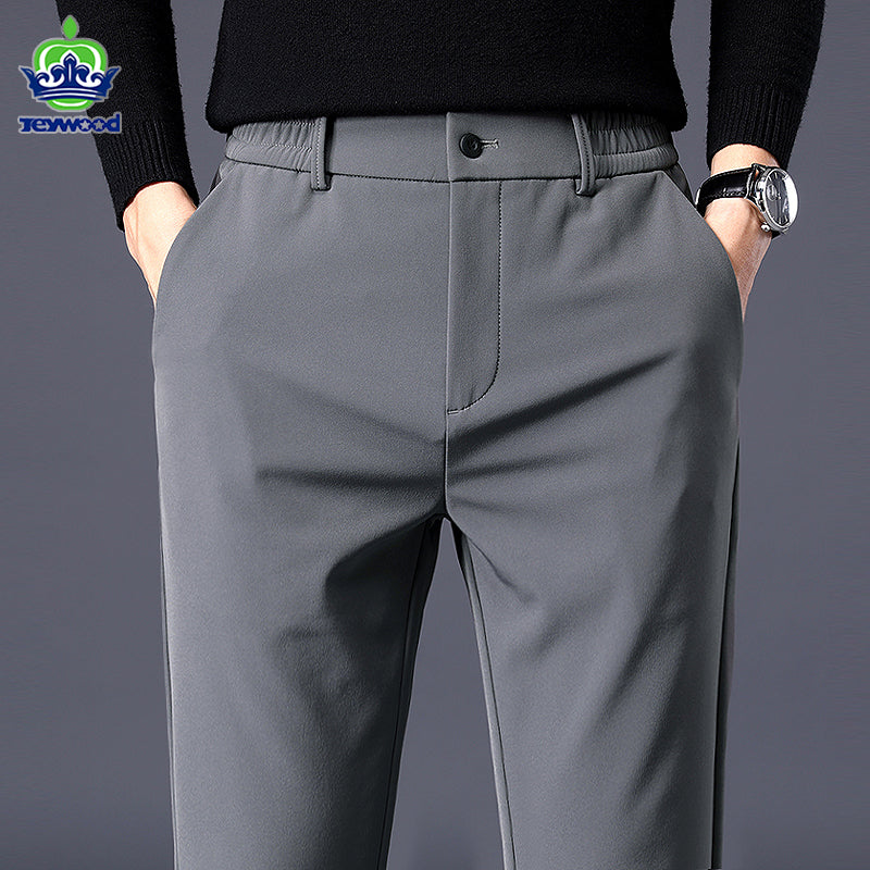 Men’s Slim-Fit Stretch Casual Pants – Comfortable Everyday Trousers – USA