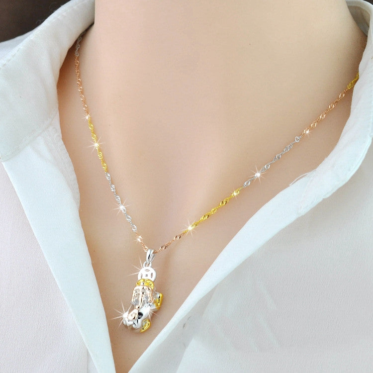 925 Silver Tassel Pendant Necklace