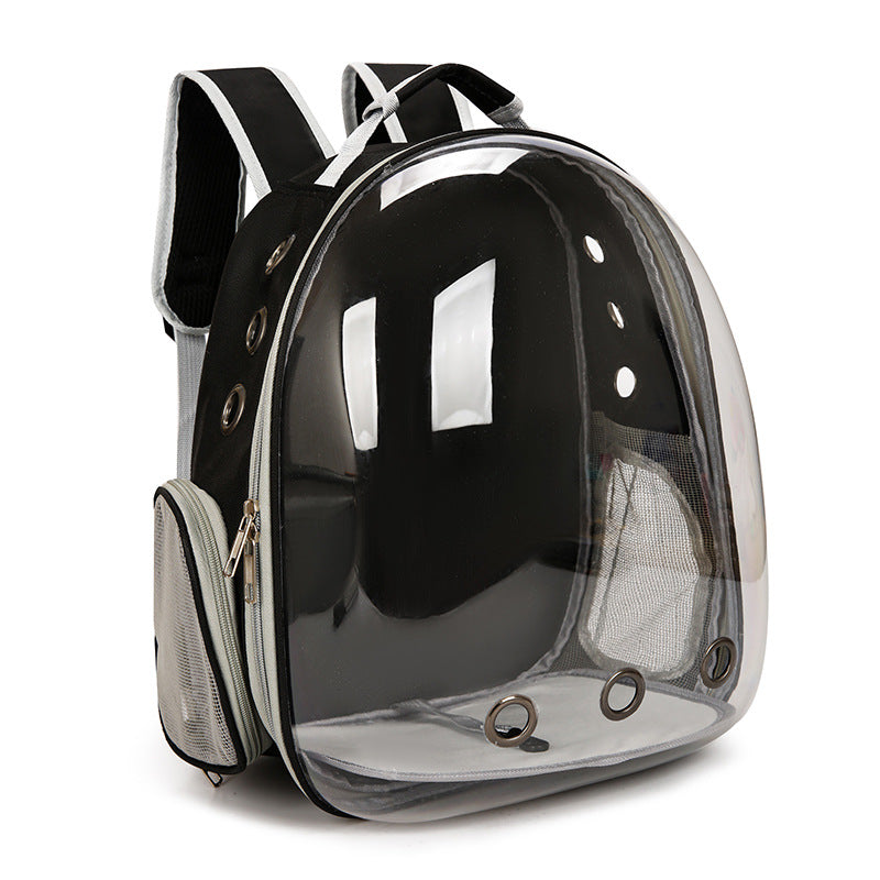 Transparent Cat Carrier Backpack – Breathable Lightweight PVC Pet Travel Bag